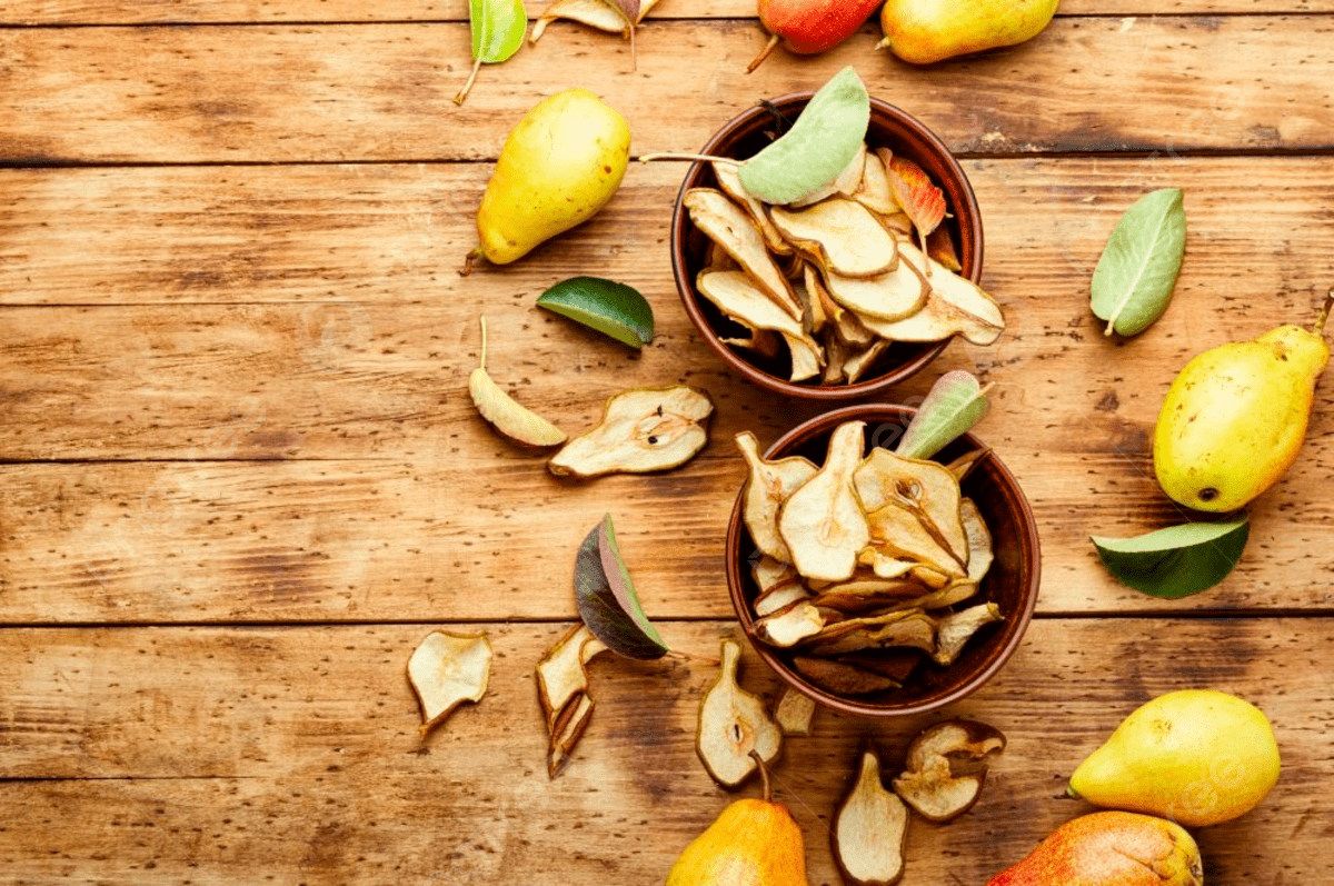Dried pears